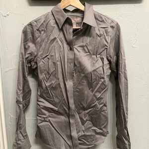 Banana Republic Gray Button Down Shirt